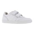 Tenis Escolar 32070 Piel Blanco Doble Velcro