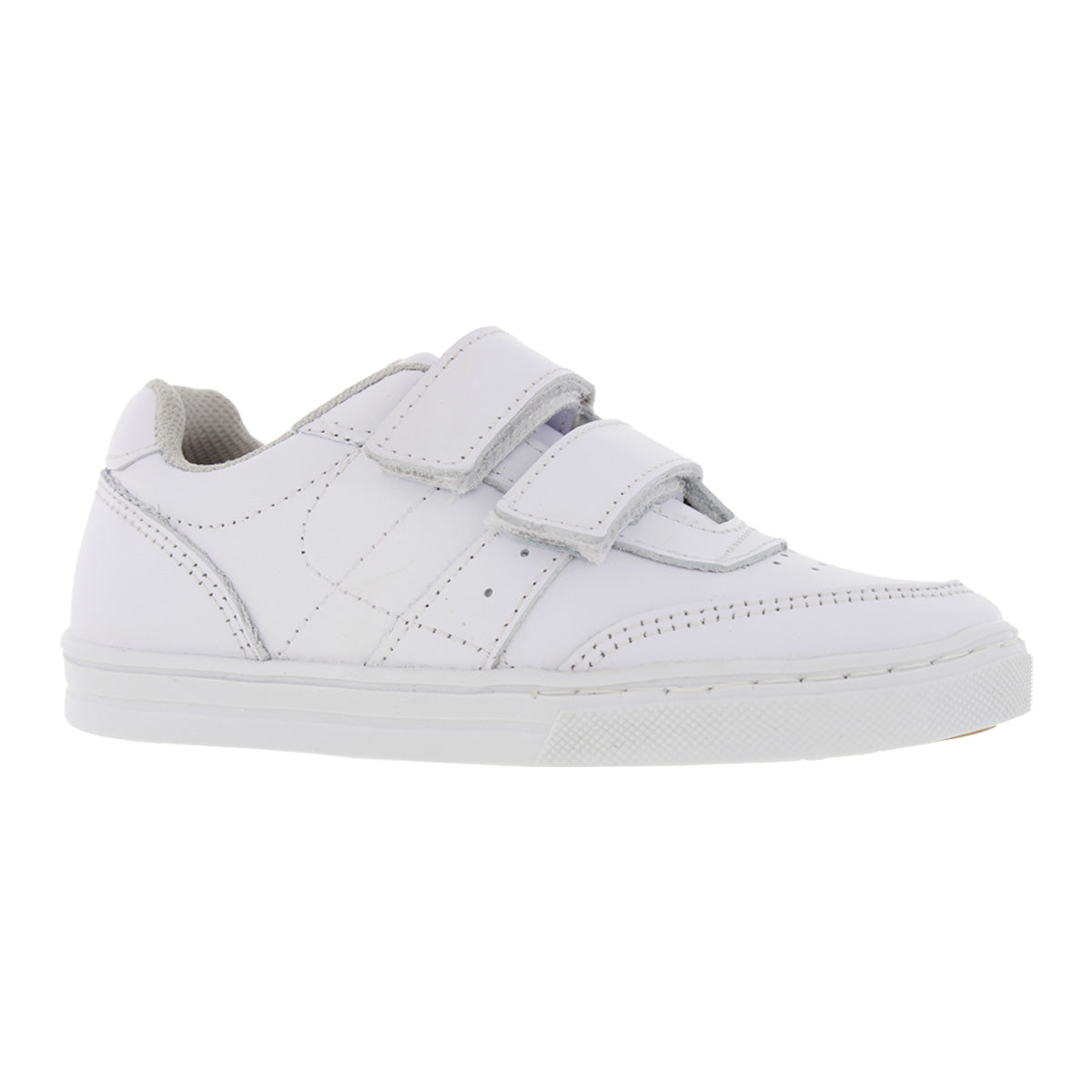 Tenis Escolar 32070 Piel Blanco Doble Velcro