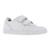 Tenis escolar 32070 piel blanco doble velcro