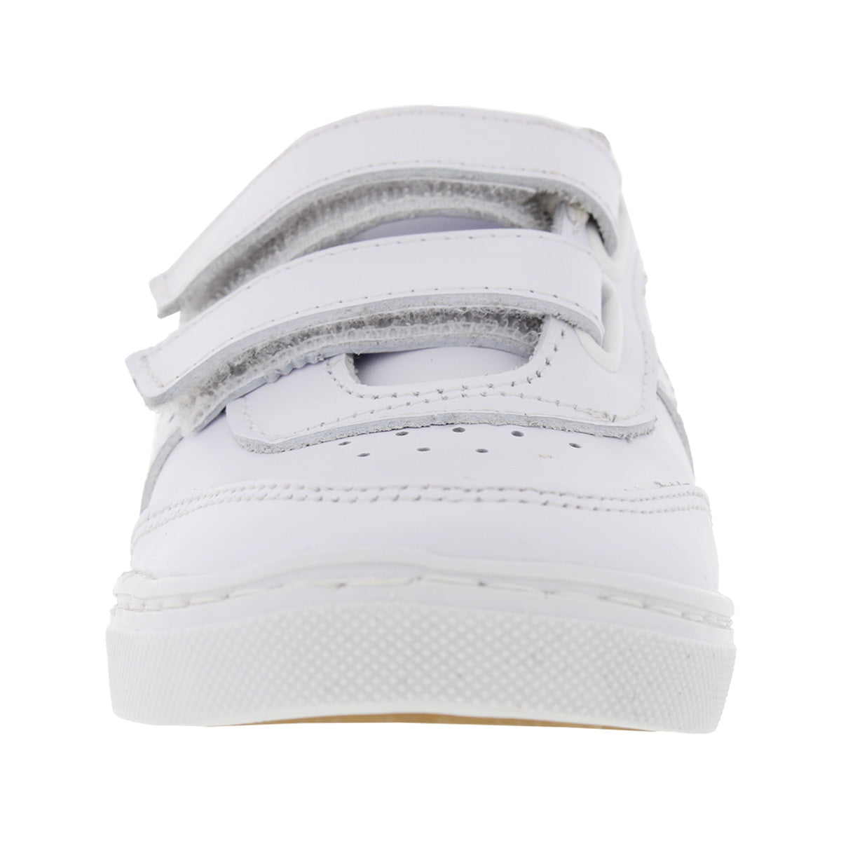 Tenis Escolar 32070 Piel Blanco Doble Velcro