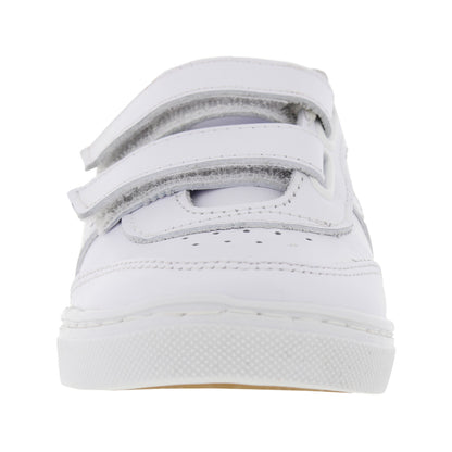 Tenis Escolar 32070 Piel Blanco Doble Velcro