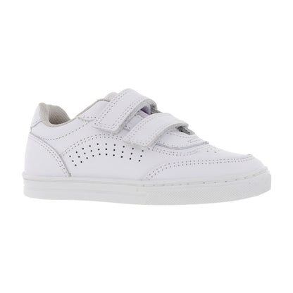 Tenis Escolar 32072 Piel Blanco