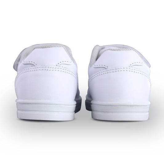 Tenis Escolar 32072 Piel Blanco
