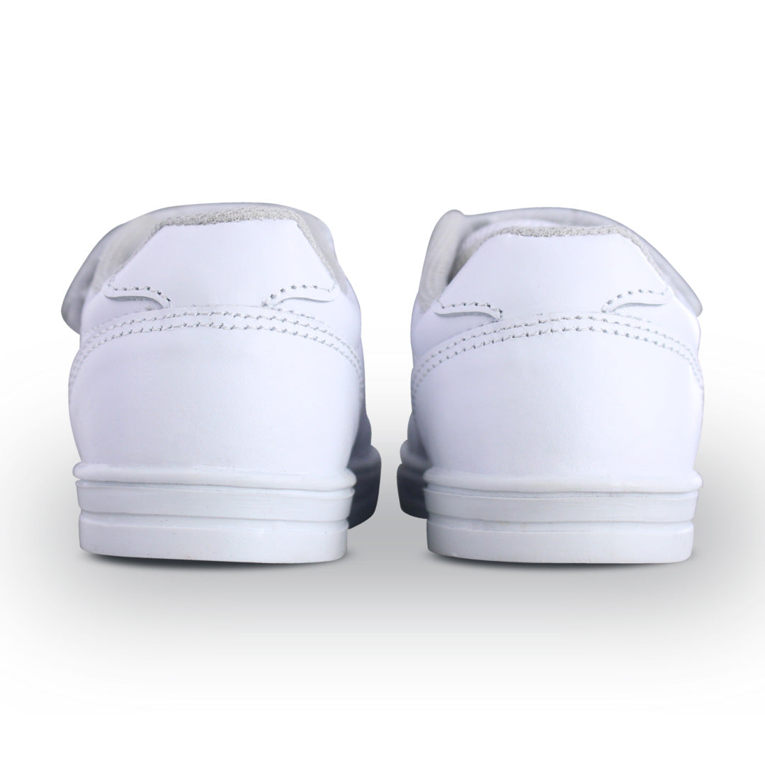 Tenis Escolar 32072 Piel Blanco