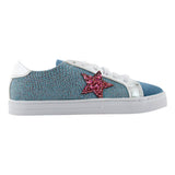 Tenis niña 32134 azul mezclilla con estrella