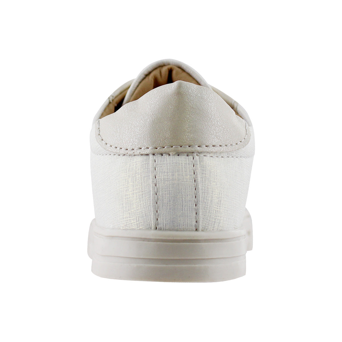 Tenis Niña 32145 Color Blanco con Corazón de Brillos