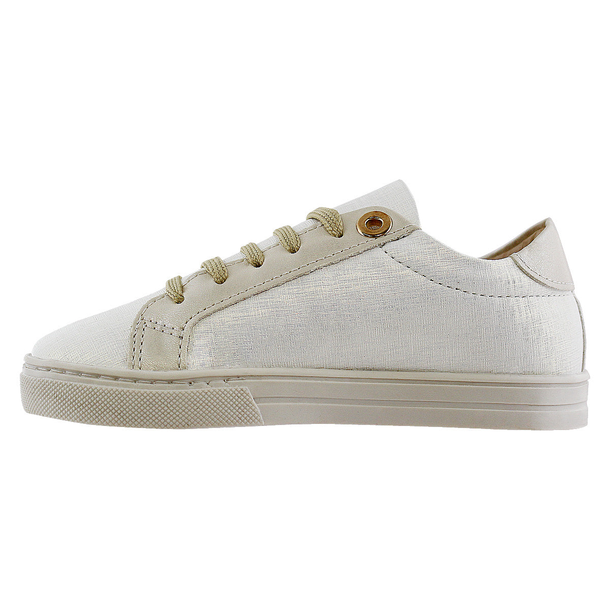 Tenis Niña 32145 Color Blanco con Corazón de Brillos