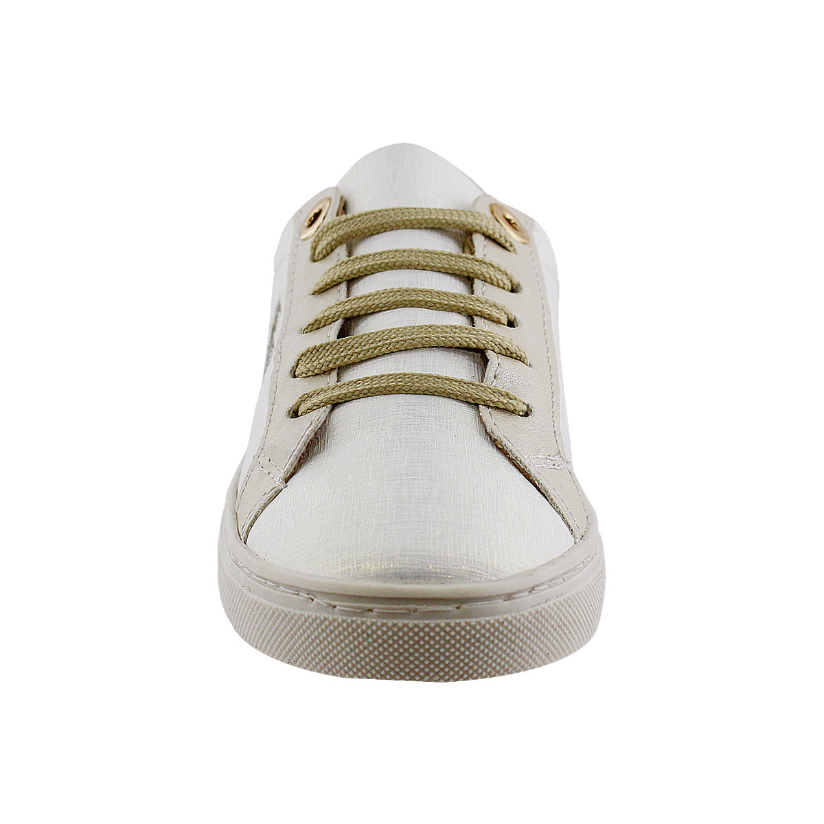 Tenis Niña 32145 Color Blanco con Corazón de Brillos