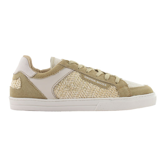 Tenis Mujer 32201 Davina Beige con Yute