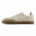 Tenis Mujer 32210 Davina Lona Beige con Gamuza