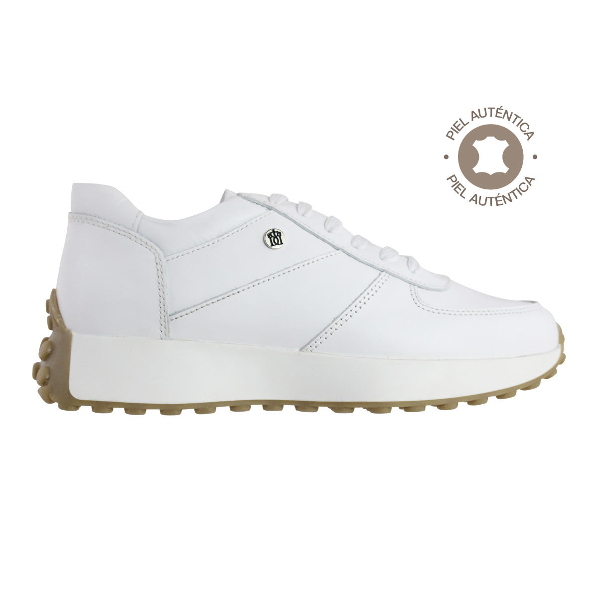 Tenis Dama 35000 Piel Blanca
