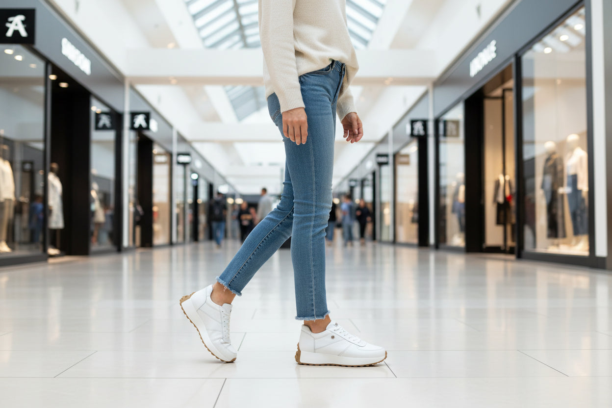 Tenis Dama 35000 Piel Blanca