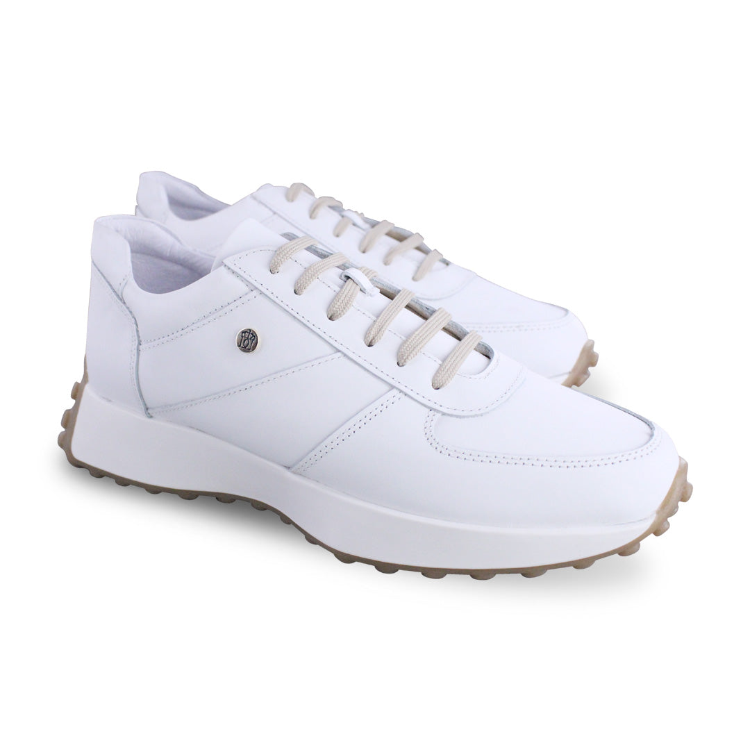 Tenis Dama 35000 Piel Blanca