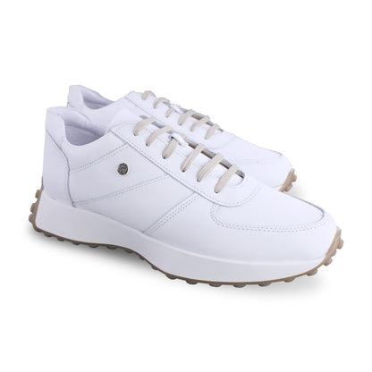 Tenis Dama 35000 Piel Blanca