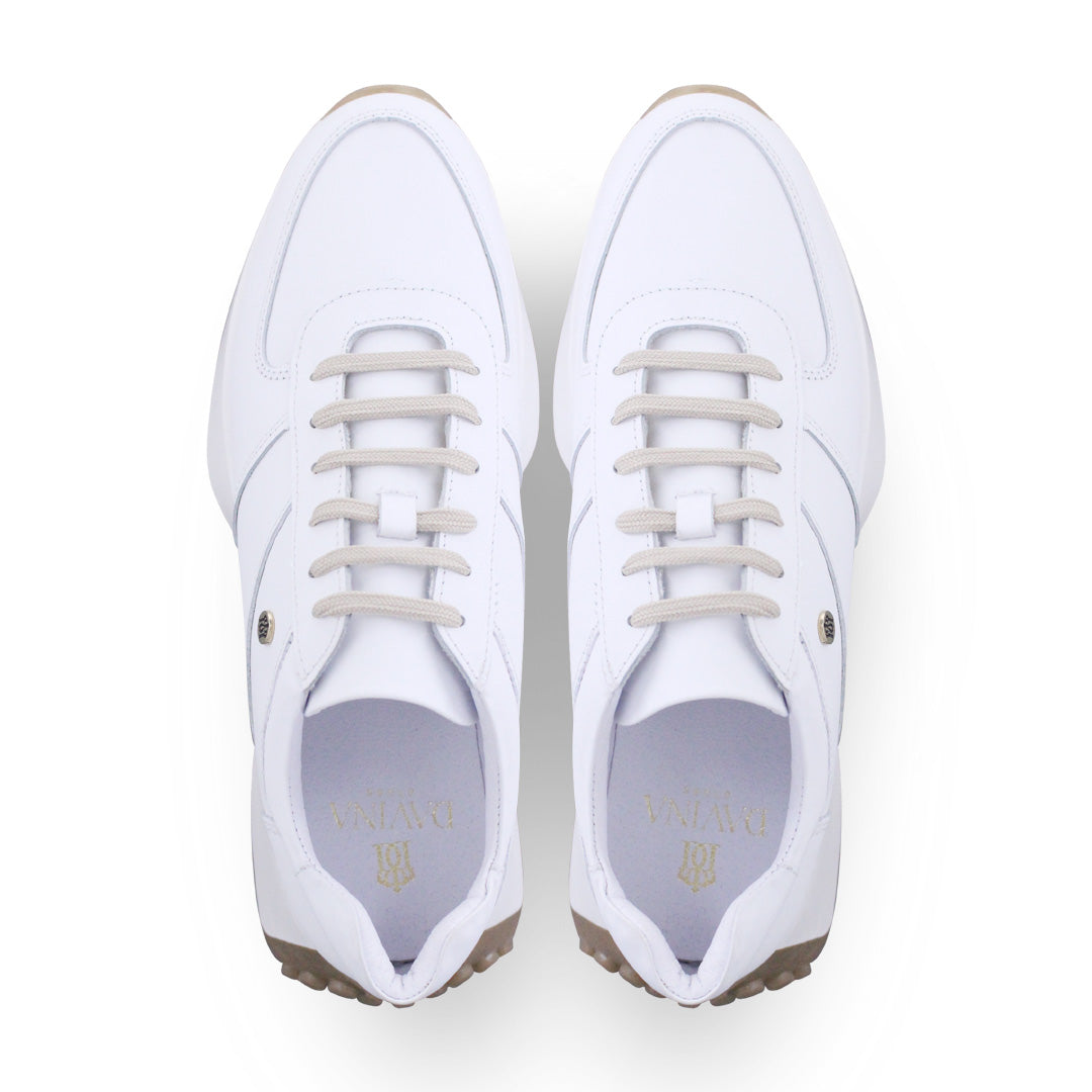 Tenis Dama 35000 Piel Blanca