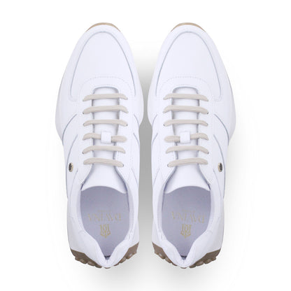 Tenis Dama 35000 Piel Blanca