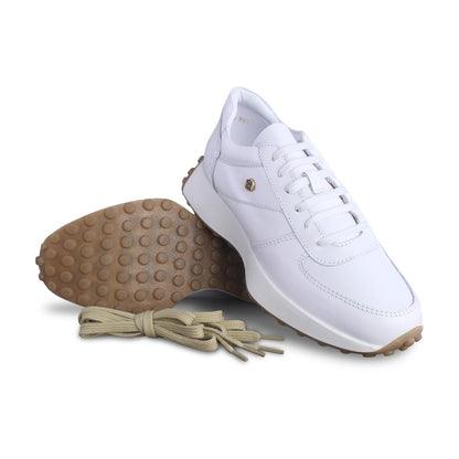 Tenis Dama 35000 Piel Blanca