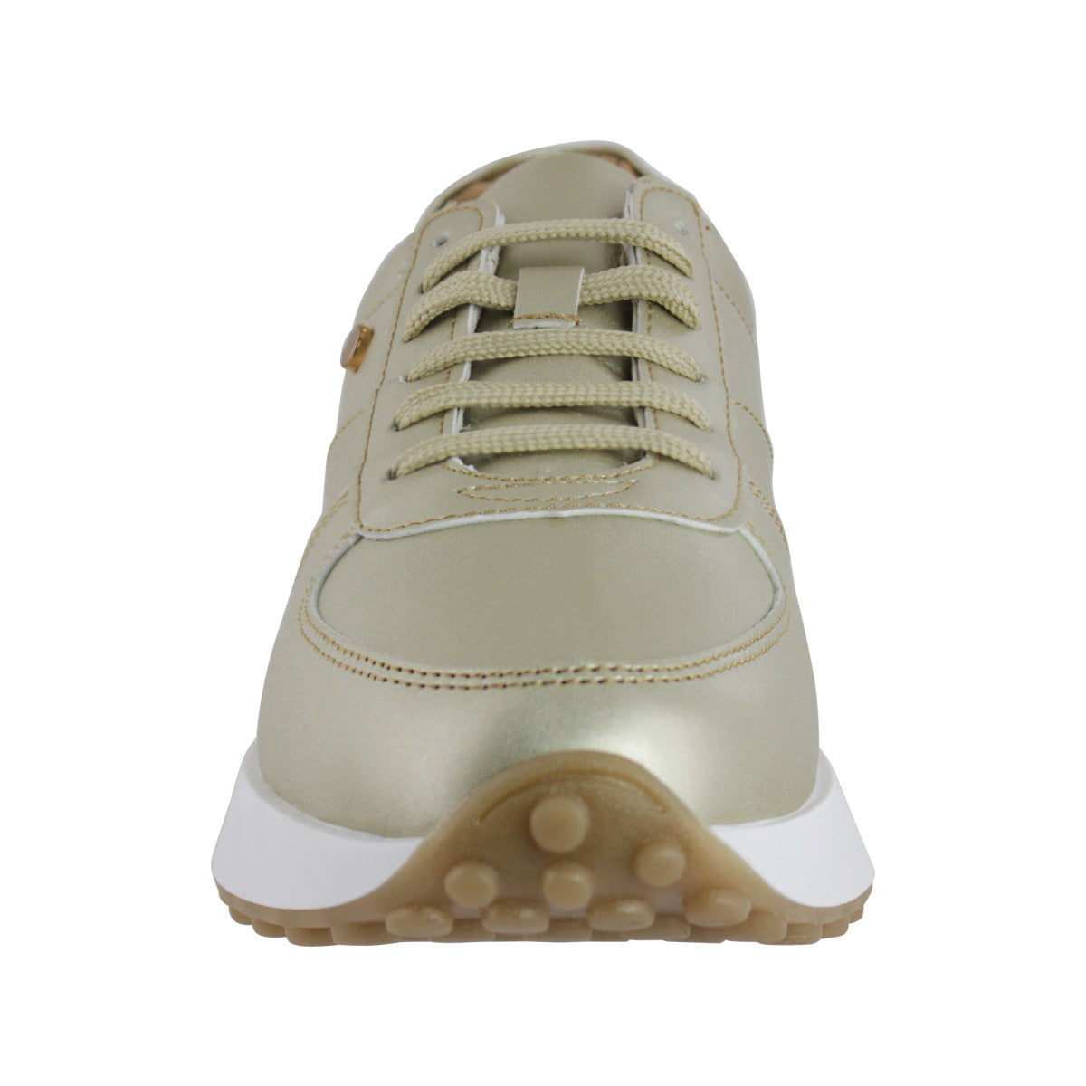 Tenis Dama 35001 Metálico Oro