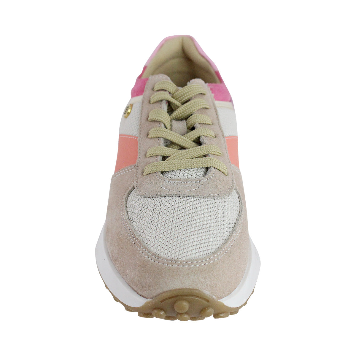 Tenis Dama 35011 Davina Piel Gamuza Rosa