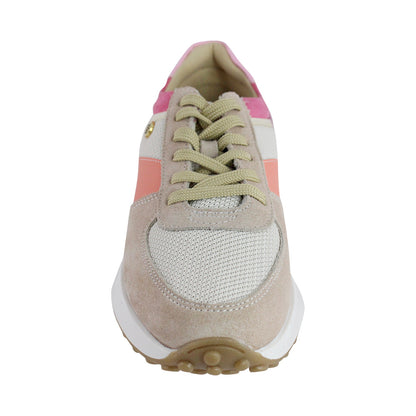 Tenis Dama 35011 Davina Piel Gamuza Rosa