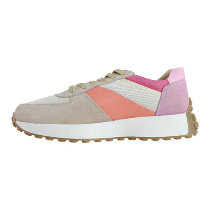 Tenis Dama 35011 Davina Piel Gamuza Rosa