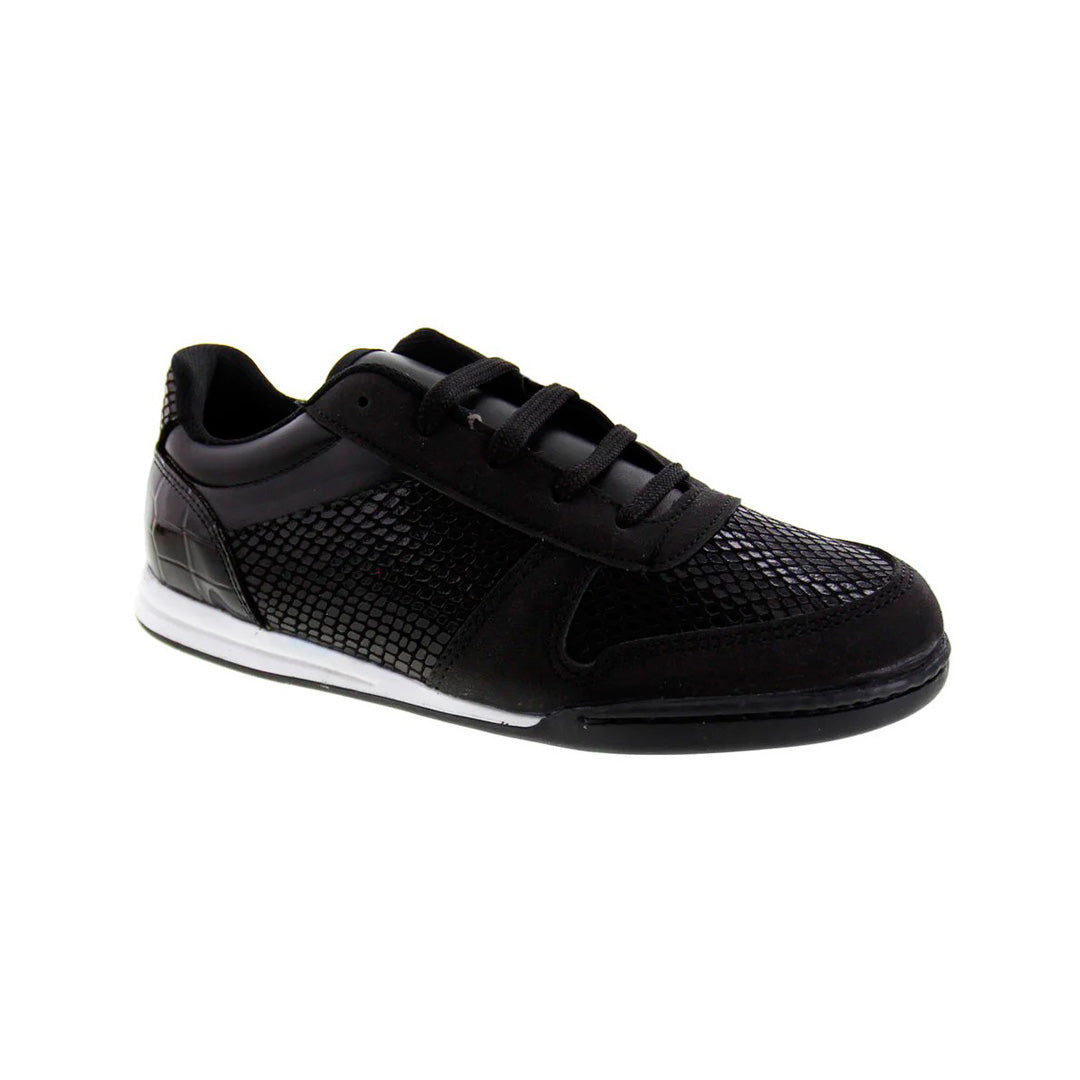 Tenis Niña 3663 Negro con Charol Negro