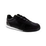 Tenis niña 3663 negro con charol negro