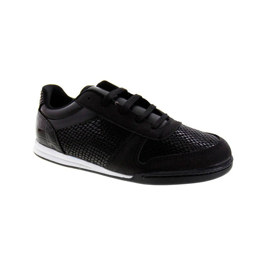 Tenis Niña  3663 Negro con Charol Negro