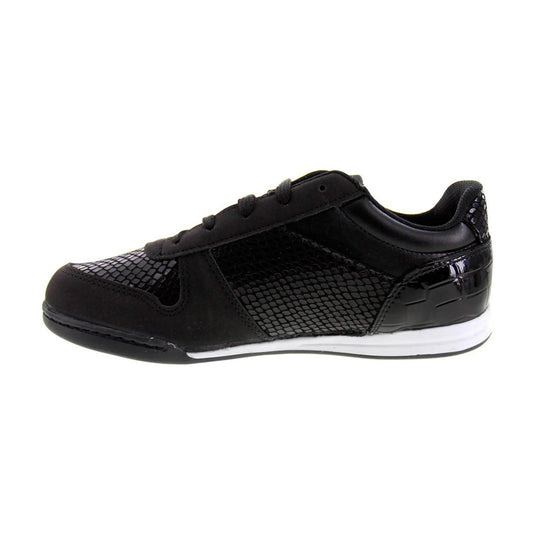 Tenis Niña 3663 Negro con Charol Negro