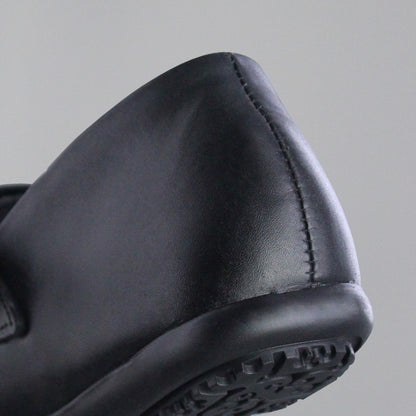 Zapato Escolar Niña 3821 Piel Negra con Velcro