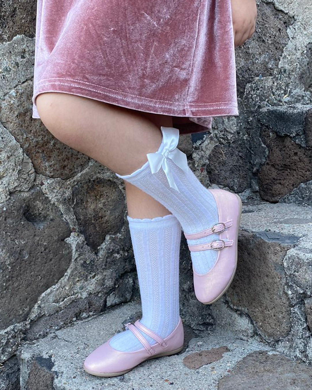Balerina Casual Niña 3825 Rosa doble Hebilla