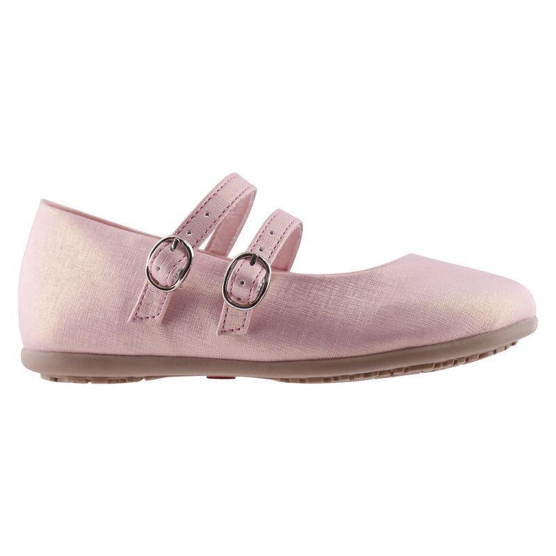 Balerina Casual Niña 3825 Rosa doble Hebilla