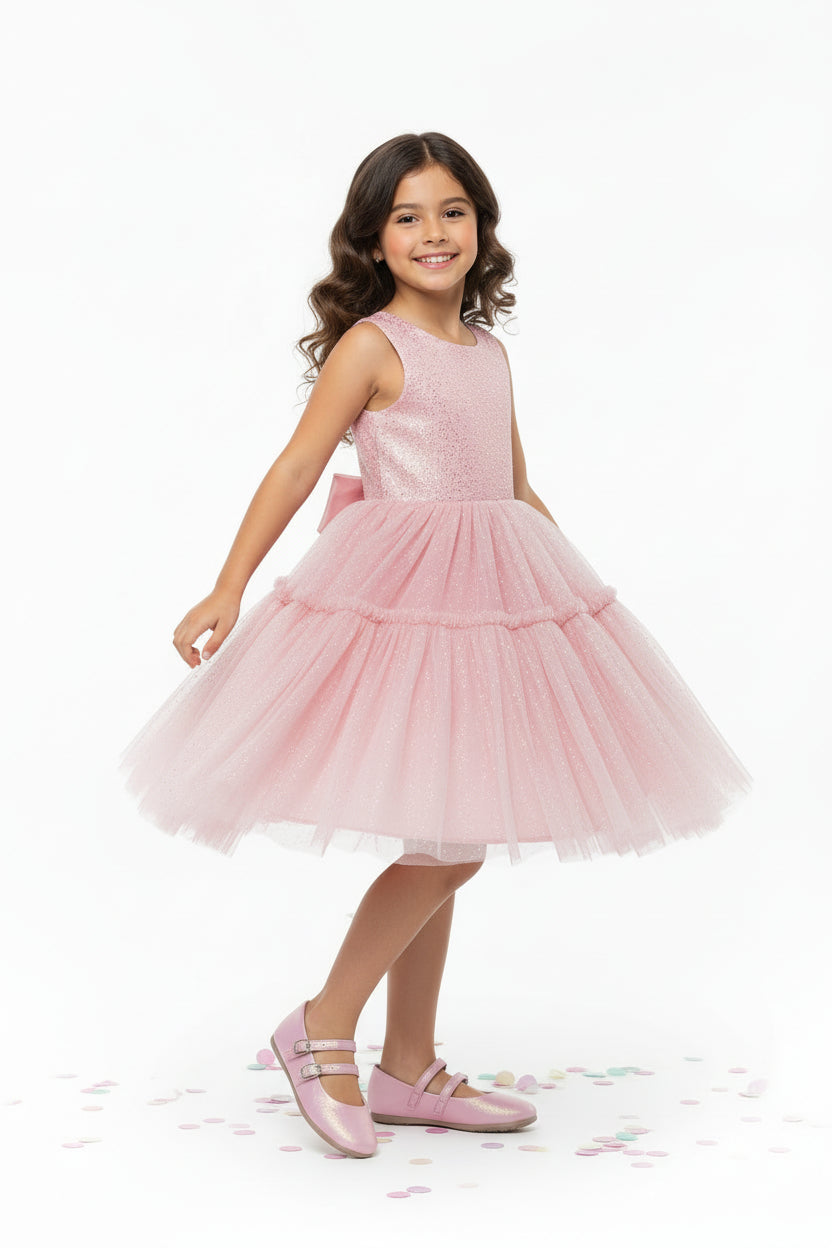 Balerina Casual Niña 3825 Rosa doble Hebilla