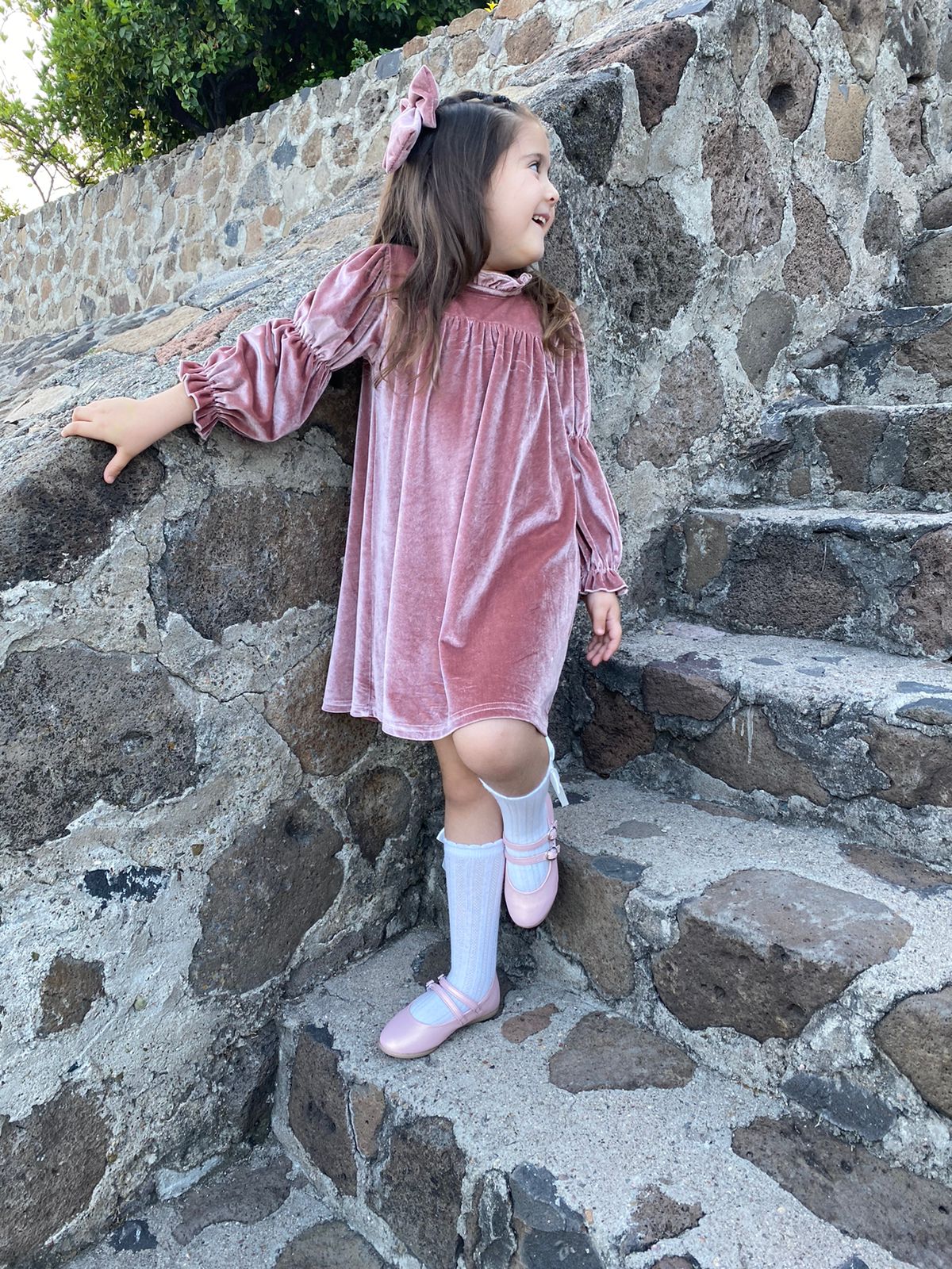 Balerina Casual Niña 3825 Rosa doble Hebilla