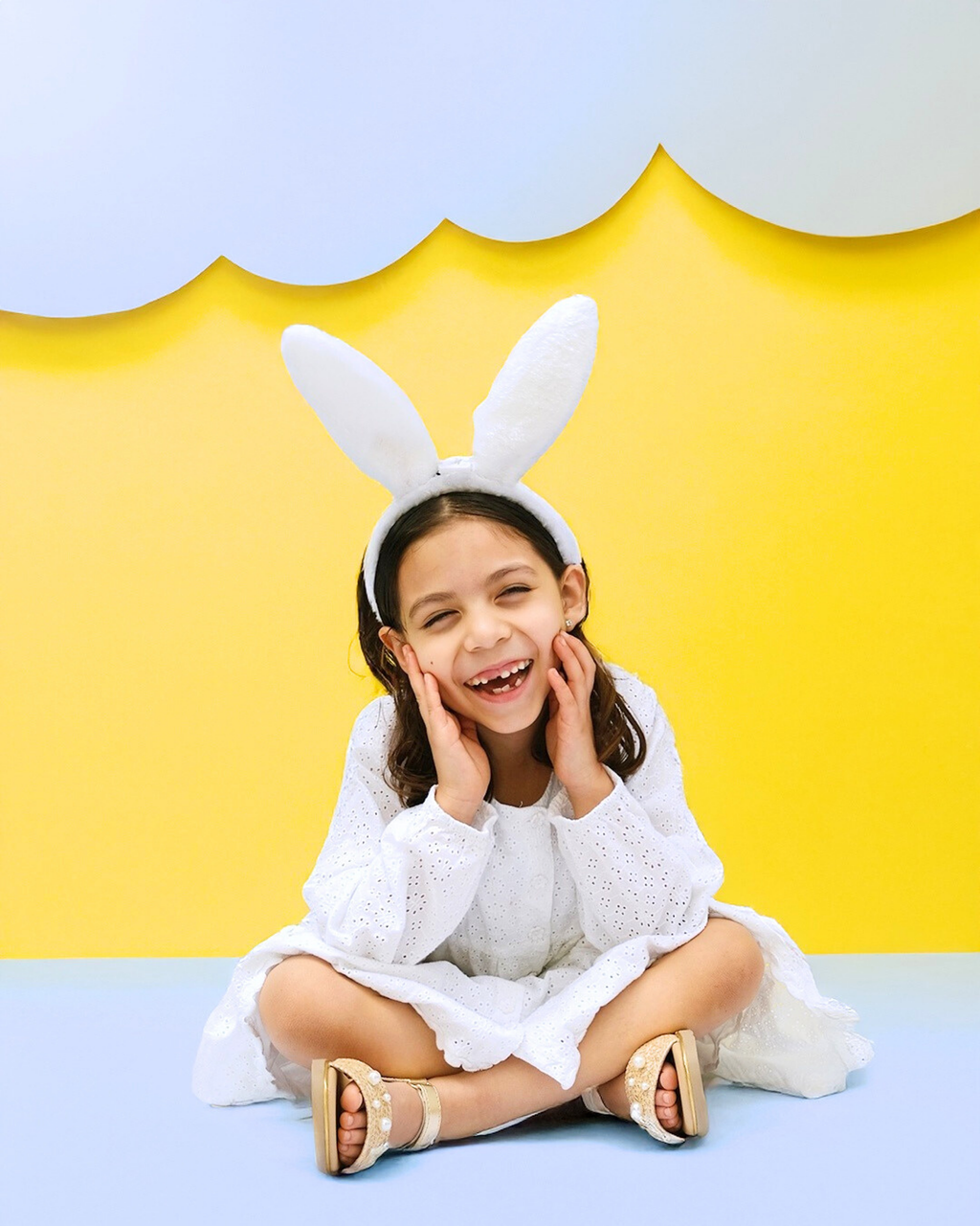 Sandalia Niña 20402 Yute Arena con Perlas