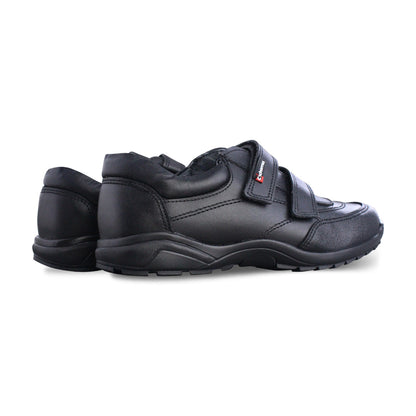 Zapato Escolar Niño 50070 Piel Negro Doble Velcro