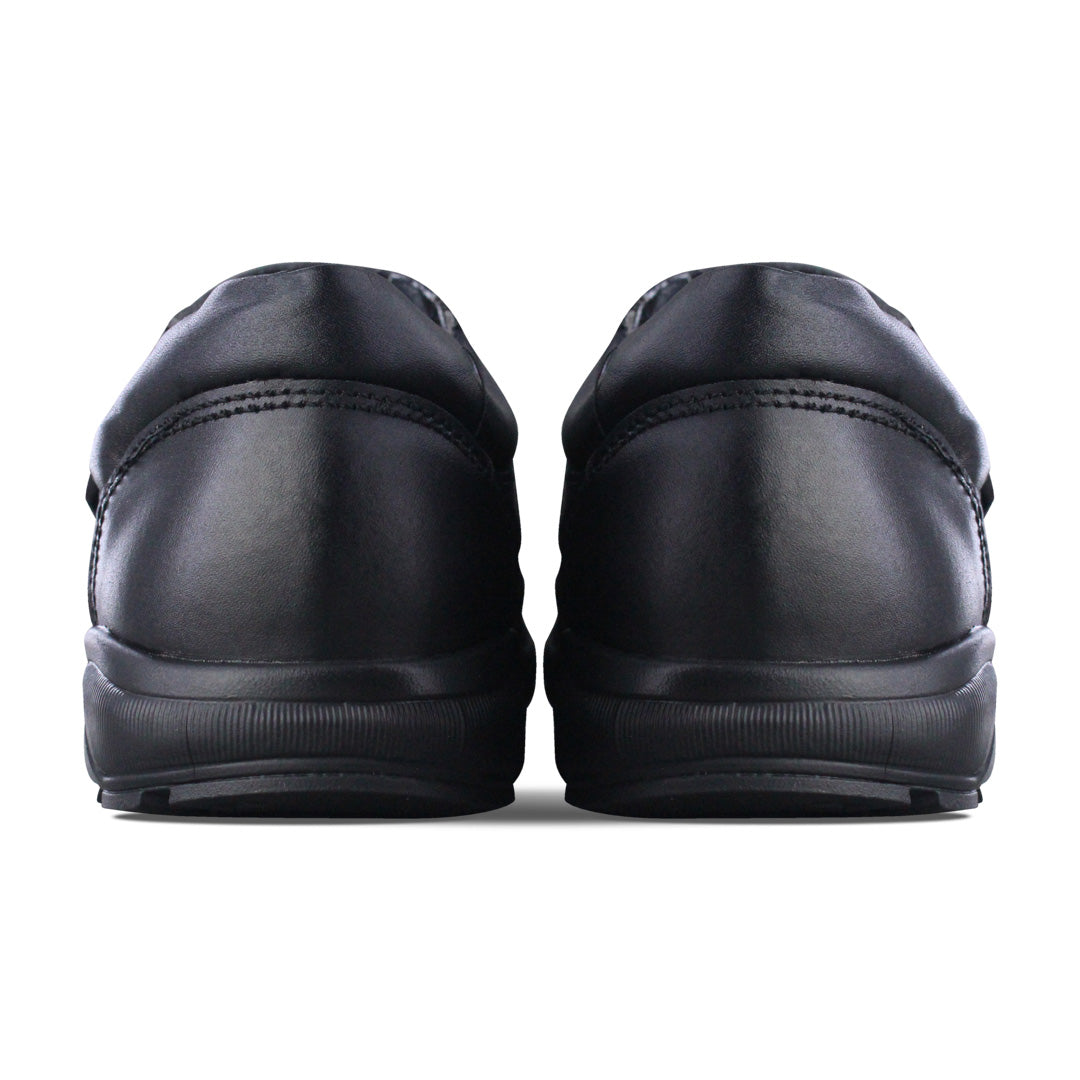 Zapato Escolar Niño 50070 Piel Negro Doble Velcro