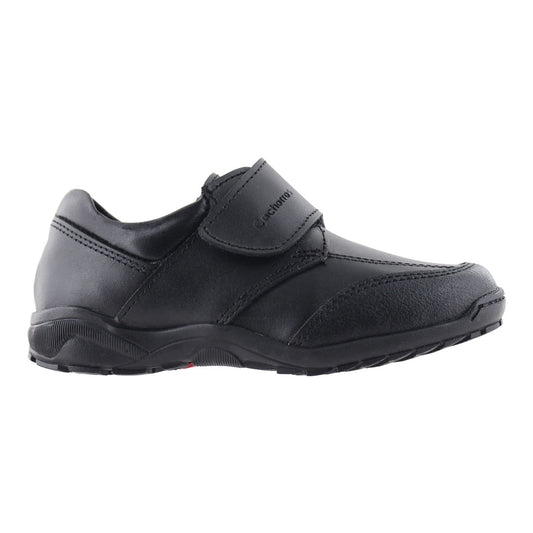 Zapato Escolar Niño 50085 Piel Negra con Velcro