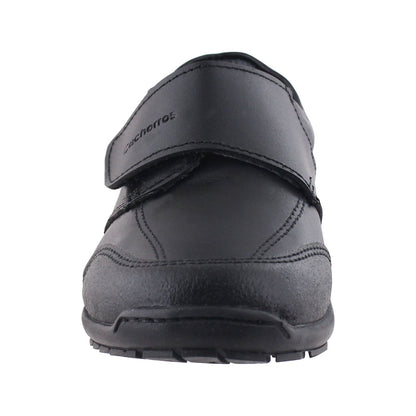 Zapato Escolar Niño 50085 Piel Negra con Velcro