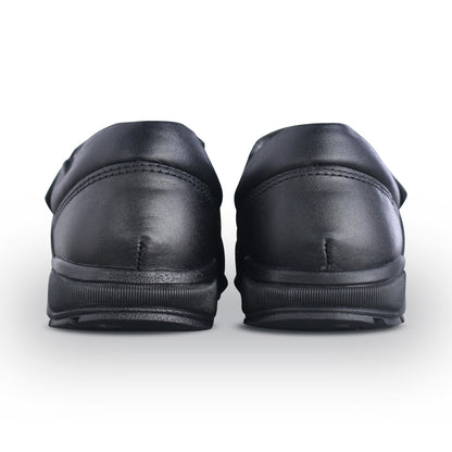 Zapato Escolar Niño 50085 Piel Negra con Velcro