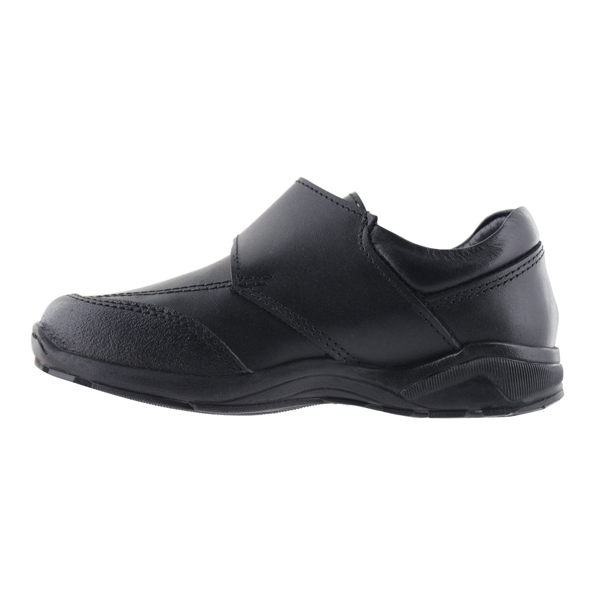 Zapato Escolar Niño 50085 Piel Negra con Velcro