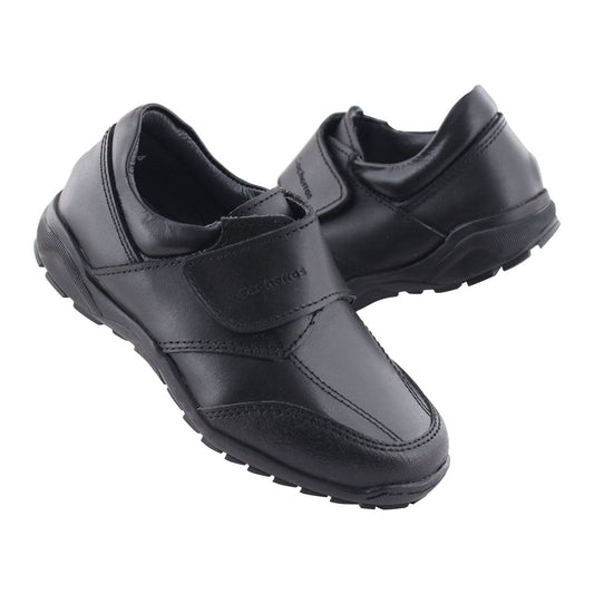 Zapato Escolar Niño 50085 Piel Negra con Velcro