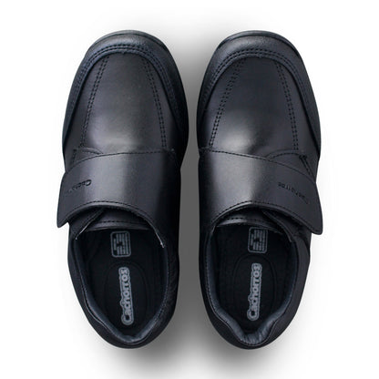 Zapato Escolar Niño 50085 Piel Negra con Velcro