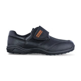Zapato escolar niño 50088 piel negro con velcro