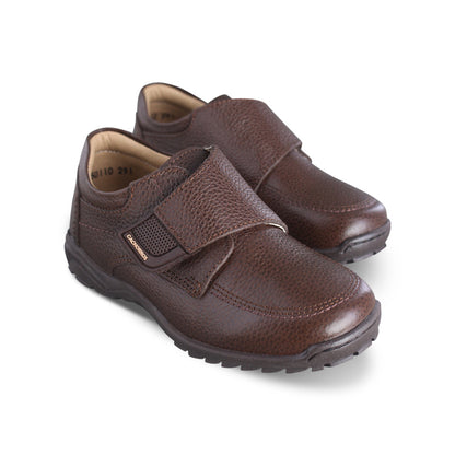 Zapato Escolar Niño 50110 Piel Café