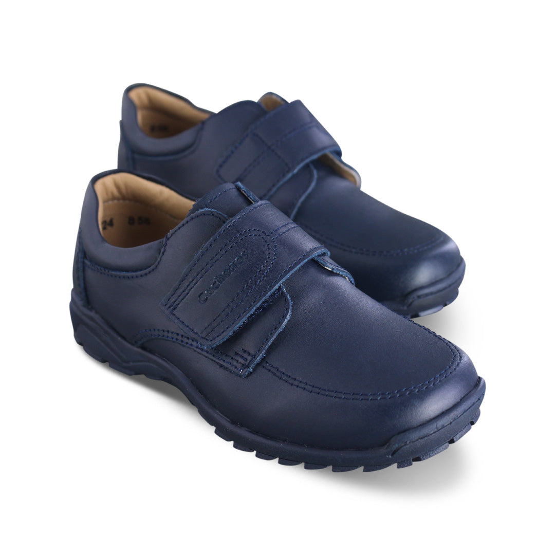 Paolo 5024 Zapato Escolar Piel Marino, vista 4
