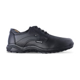 Zapato escolar niño 5030 piel negra agujetas