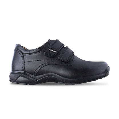Zapato Escolar Niño 5071 Piel Negro Doble Velcro