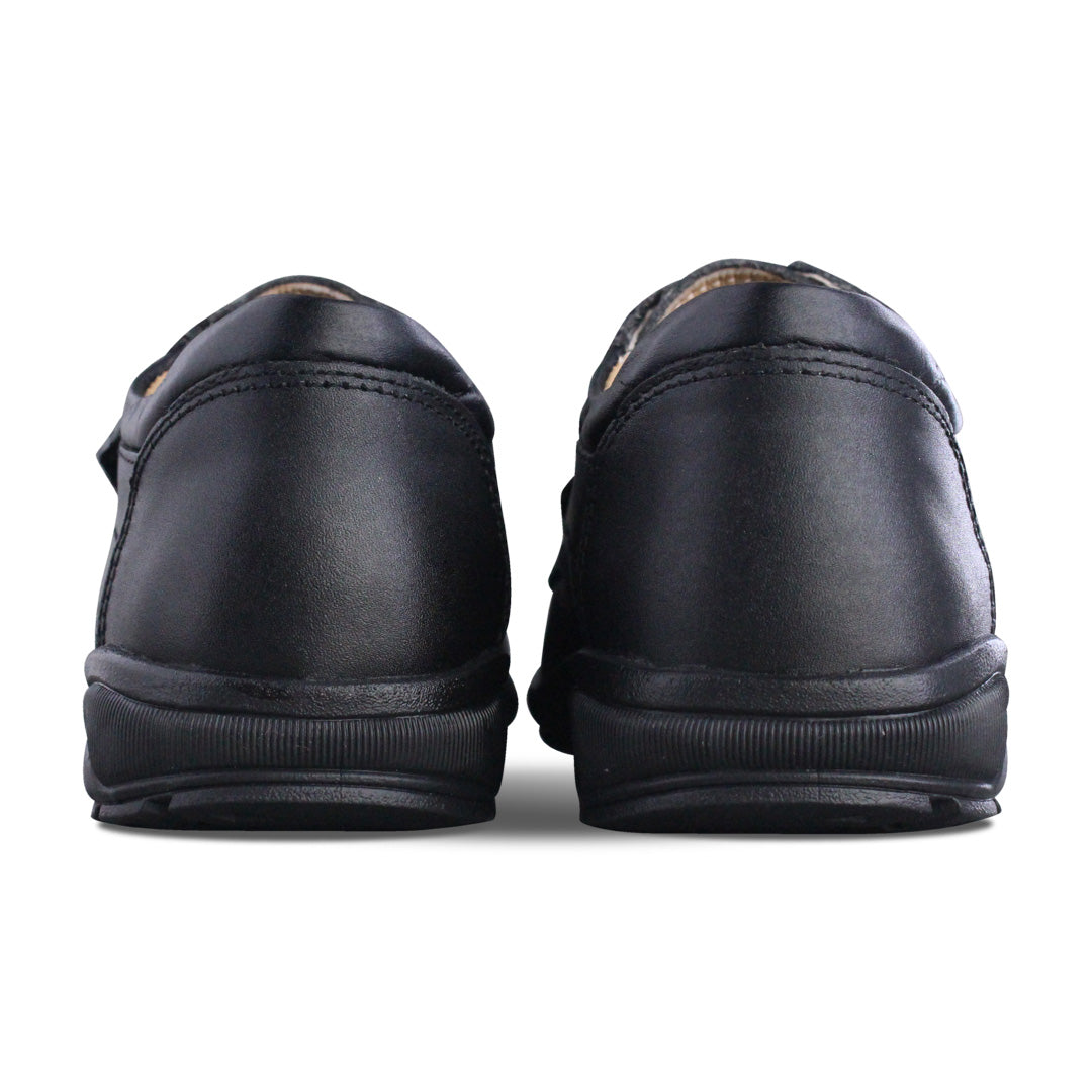 Zapato Escolar Niño 5071 Piel Negro Doble Velcro