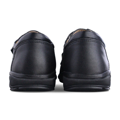 Zapato Escolar Niño 5071 Piel Negro Doble Velcro